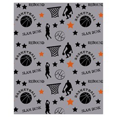 Slam Dunk Basketball Gray Drawstring Bag (Small)