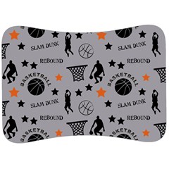 Slam Dunk Basketball Gray Velour Seat Head Rest Cushion