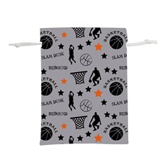 Slam Dunk Basketball Gray Lightweight Drawstring Pouch (S)