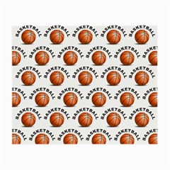 Orange Basketballs Small Glasses Cloth by mccallacoulturesports