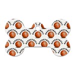 Orange Basketballs Dog Tag Bone (One Side) Front