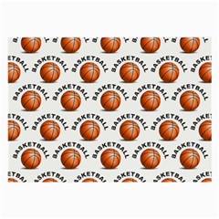 Orange Basketballs Large Glasses Cloth (2 Sides)