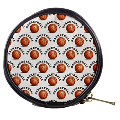 Orange Basketballs Mini Makeup Bag