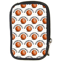 Orange Basketballs Compact Camera Leather Case