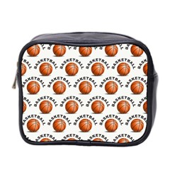 Orange Basketballs Mini Toiletries Bag (two Sides)