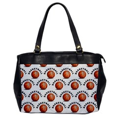 Orange Basketballs Oversize Office Handbag