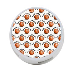 Orange Basketballs 4-port Usb Hub (one Side)