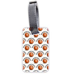 Orange Basketballs Luggage Tag (two Sides)