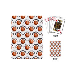 Orange Basketballs Playing Cards Single Design (mini)