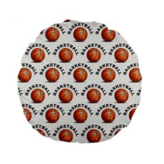 Orange Basketballs Standard 15  Premium Round Cushions