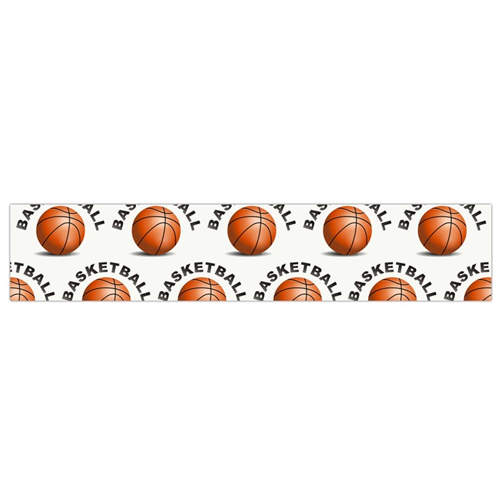 Orange Basketballs Small Flano Scarf