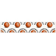 Orange Basketballs Large Flano Scarf 