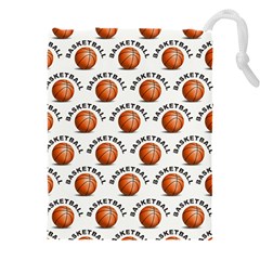 Orange Basketballs Drawstring Pouch (4xl) by mccallacoulturesports