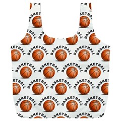 Orange Basketballs Full Print Recycle Bag (xxxl) by mccallacoulturesports