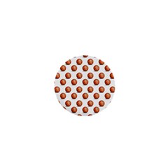 Orange Basketballs 1  Mini Buttons