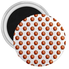 Orange Basketballs 3  Magnets by mccallacoulturesports