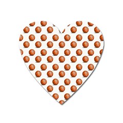 Orange Basketballs Heart Magnet by mccallacoulturesports