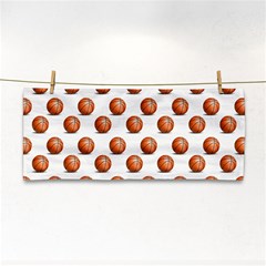 Orange Basketballs Hand Towel by mccallacoulturesports