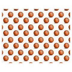 Orange Basketballs Double Sided Flano Blanket (medium)  by mccallacoulturesports