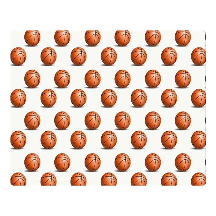 Orange Basketballs Double Sided Flano Blanket (Large) 