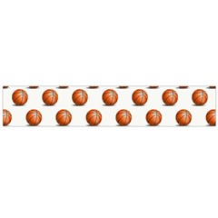 Orange Basketballs Large Flano Scarf 