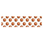 Orange Basketballs Satin Scarf (Oblong) Front