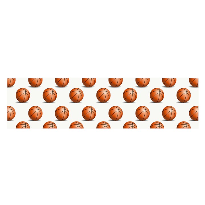 Orange Basketballs Satin Scarf (Oblong)