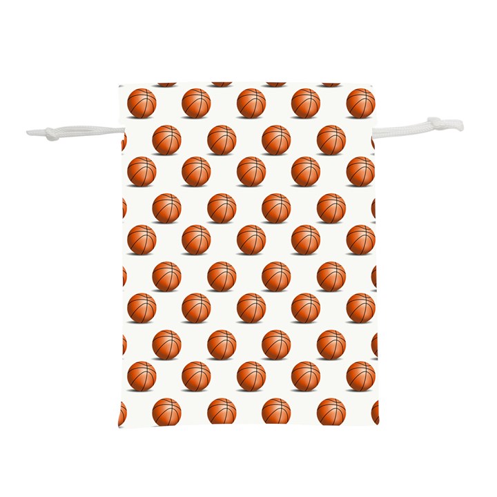 Orange Basketballs Lightweight Drawstring Pouch (S)