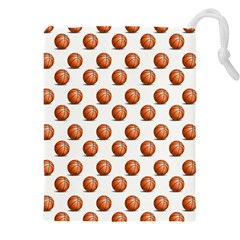 Orange Basketballs Drawstring Pouch (5xl)