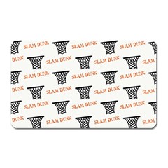 Slam Dunk Baskelball Baskets Magnet (Rectangular)