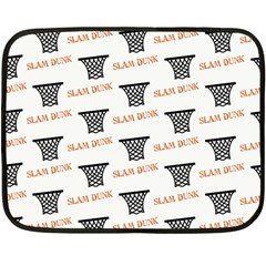 Slam Dunk Baskelball Baskets Fleece Blanket (Mini)