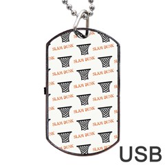 Slam Dunk Baskelball Baskets Dog Tag USB Flash (One Side)