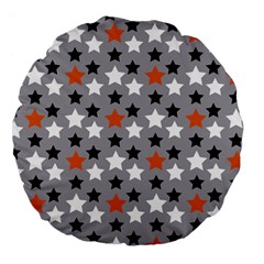 All Star Basketball Large 18  Premium Flano Round Cushions by mccallacoulturesports