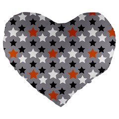 All Star Basketball Large 19  Premium Flano Heart Shape Cushions by mccallacoulturesports