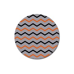 Basketball Thin Chevron Magnet 3  (round) by mccallacoulturesports