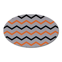 Basketball Thin Chevron Oval Magnet by mccallacoulturesports