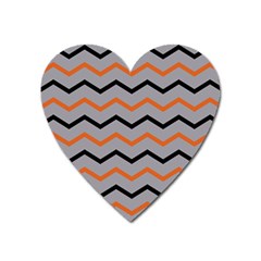 Basketball Thin Chevron Heart Magnet by mccallacoulturesports