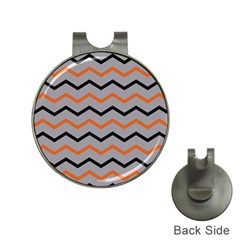 Basketball Thin Chevron Hat Clips With Golf Markers by mccallacoulturesports