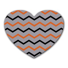 Basketball Thin Chevron Heart Mousepads by mccallacoulturesports