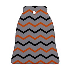 Basketball Thin Chevron Bell Ornament (two Sides) by mccallacoulturesports