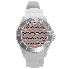 Basketball Thin Chevron Round Plastic Sport Watch (l) by mccallacoulturesports