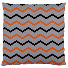 Basketball Thin Chevron Large Cushion Case (two Sides) by mccallacoulturesports