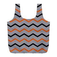 Basketball Thin Chevron Full Print Recycle Bag (l) by mccallacoulturesports