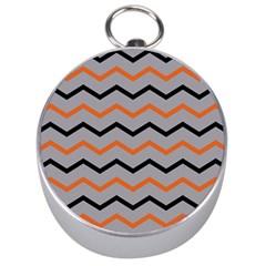 Basketball Thin Chevron Silver Compasses by mccallacoulturesports