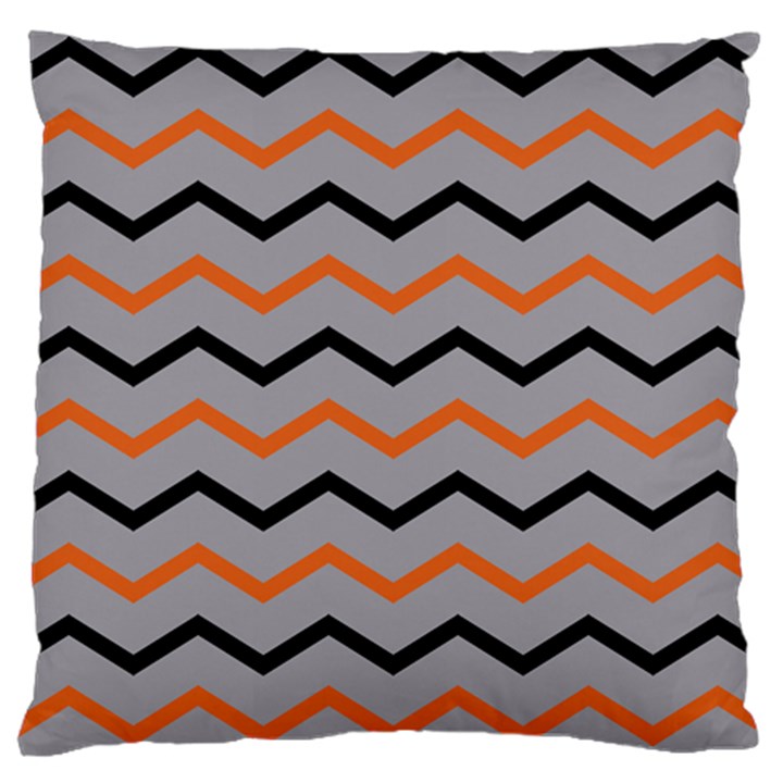 Basketball Thin Chevron Standard Flano Cushion Case (One Side)