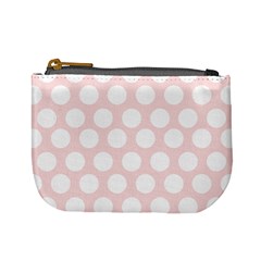 Pink And White Polka Dots Mini Coin Purse