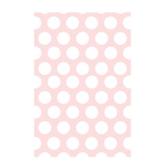 Pink And White Polka Dots Shower Curtain 48  X 72  (small)  by mccallacoulture