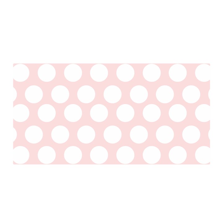 Pink and White Polka Dots Satin Wrap