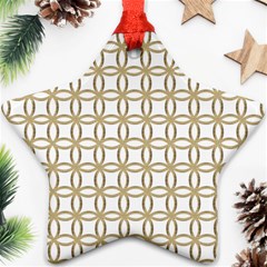 Gold Lattice Ornament (star)