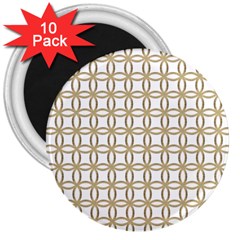 Gold Lattice 3  Magnets (10 Pack)  by mccallacoulture